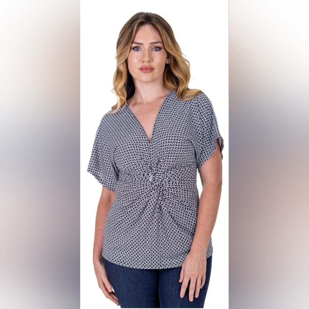 Nwt ! 24seven Kimono V Neck Top Size2X